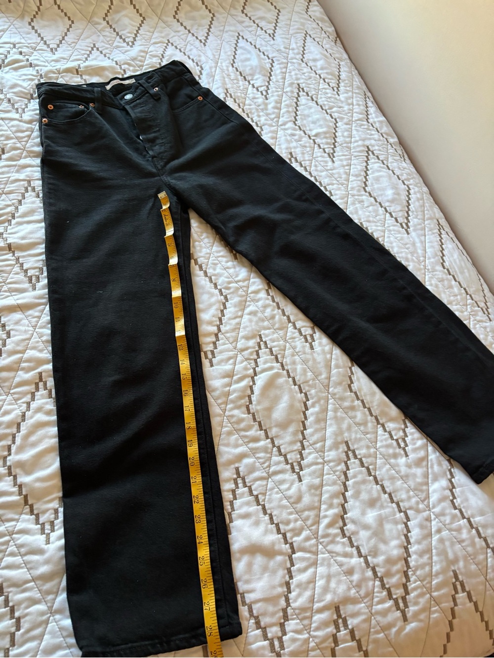Ribcage Straight Ankle High-Rise Black Women's Levi Jeans - Picture 5 of 9